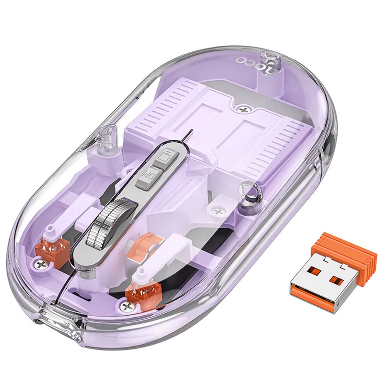 موس بی‌سیم سه حالته طرح شفاف هوکو