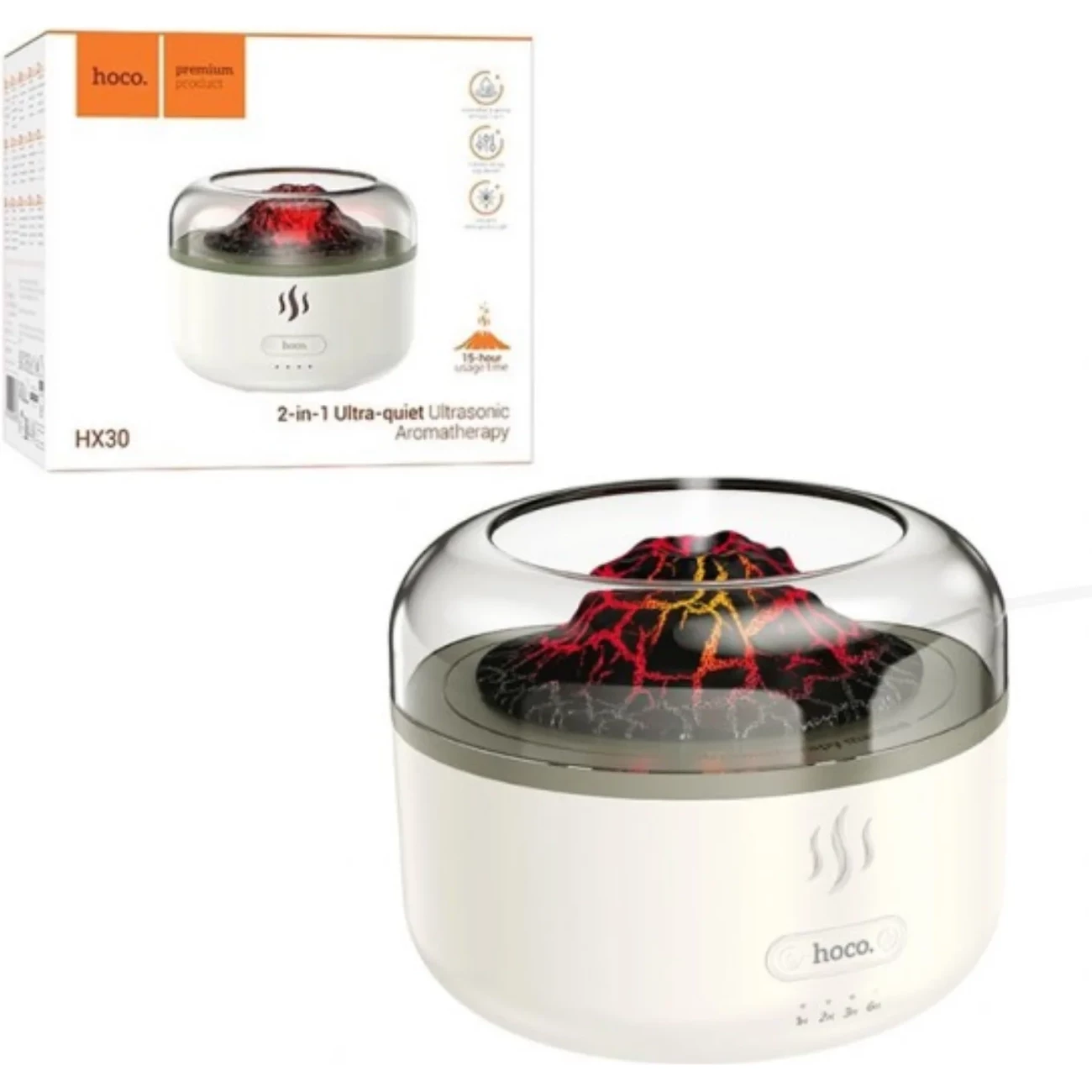 برترین دستگاه بخور سرد و خوشبو کننده هوا هوکو طرح آتشفشان