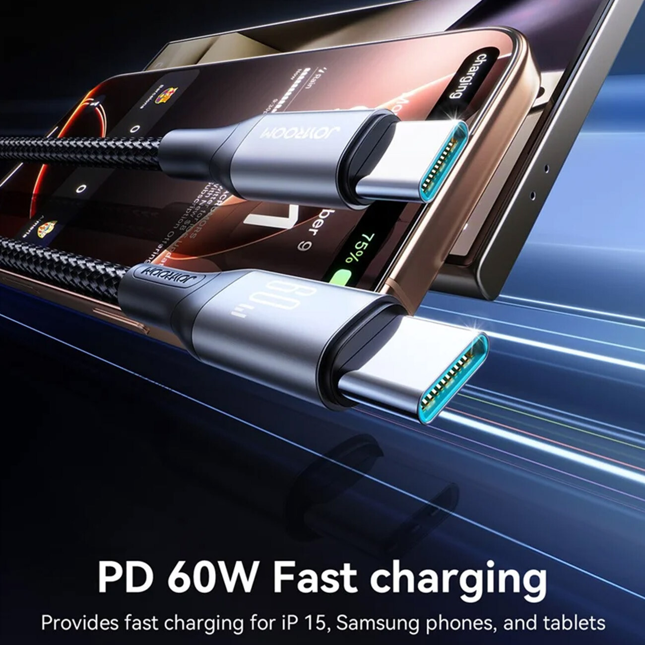 کابل شارژ تایپ سی جویروم