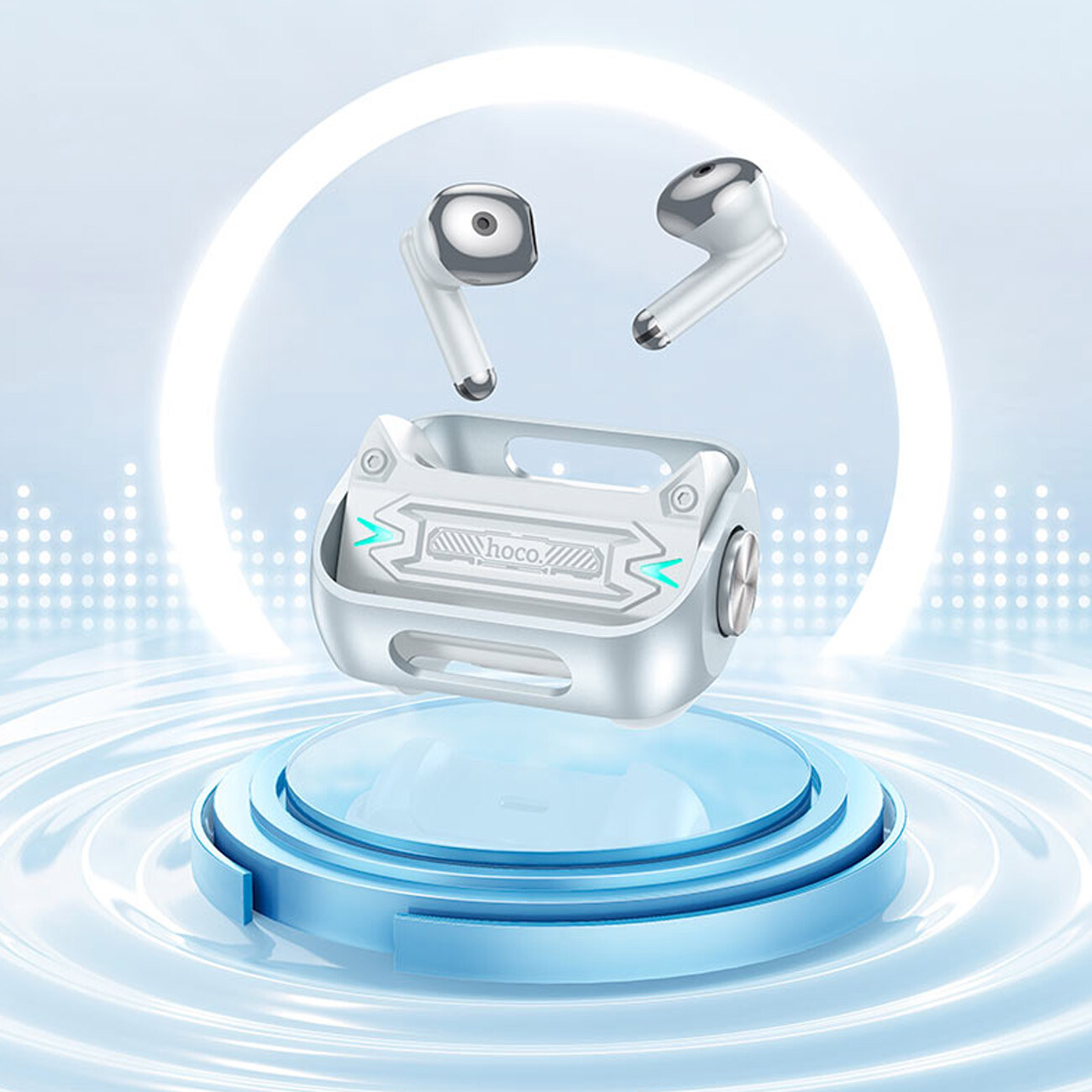 هندزفری بی سیم هوکو  طراحی سایبرپانک اسپینردار