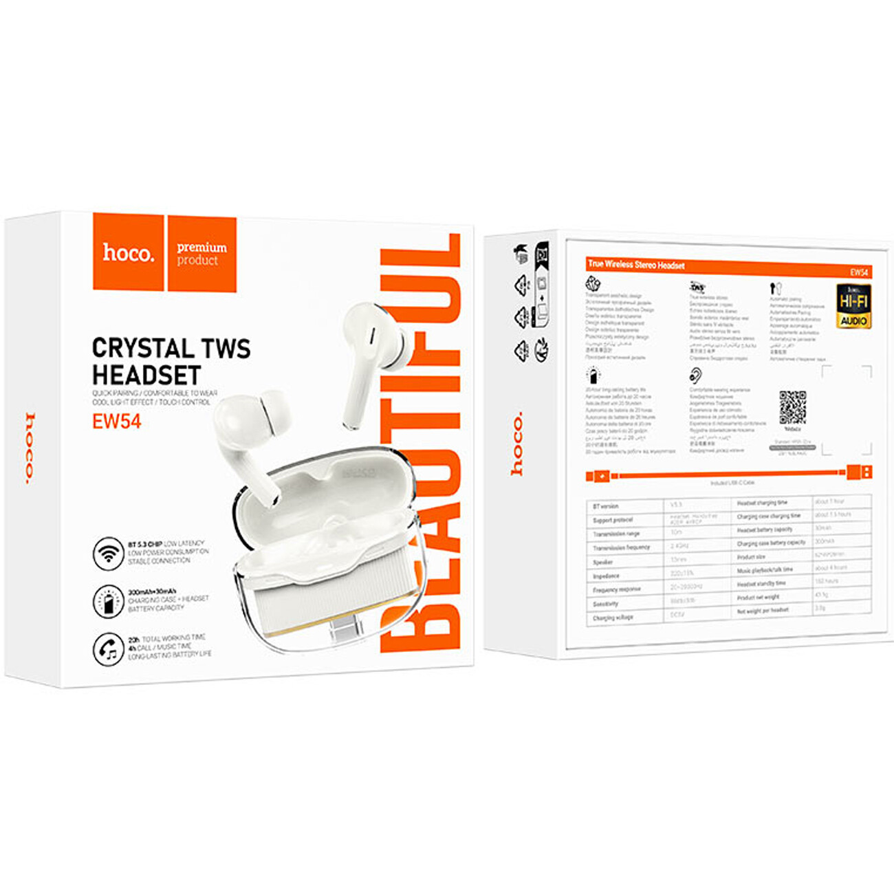 هندزفری بلوتوثی هوکو با بلوتوث 5.3