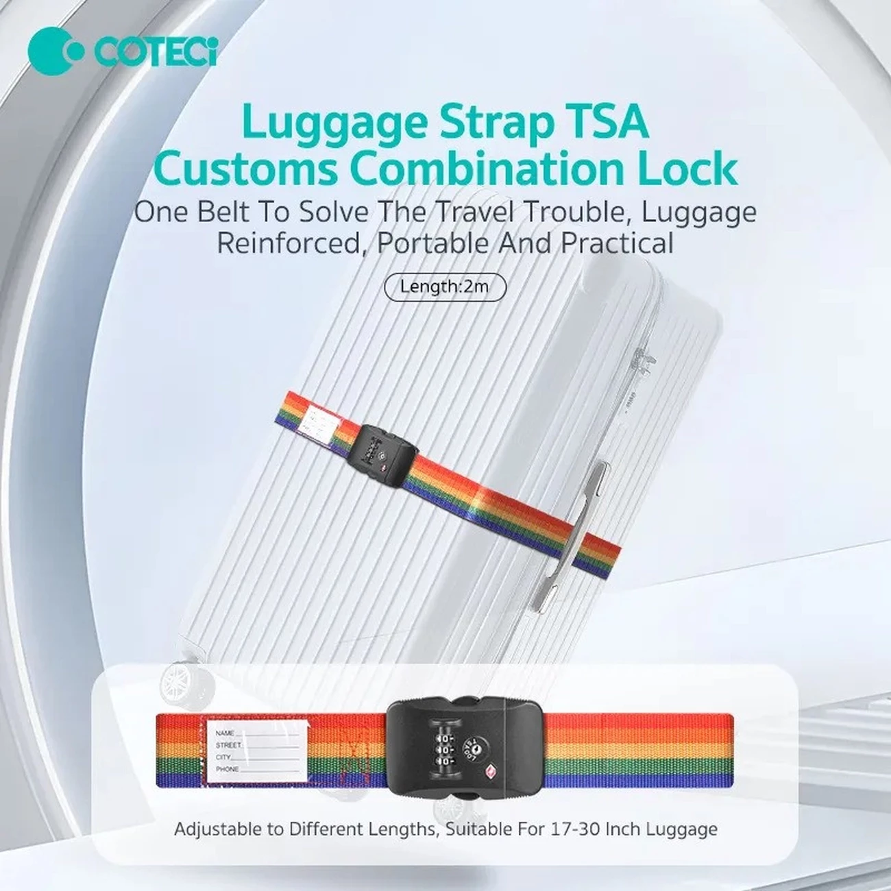 کیفیت قفل چمدان رمزدار TSA کوتسی