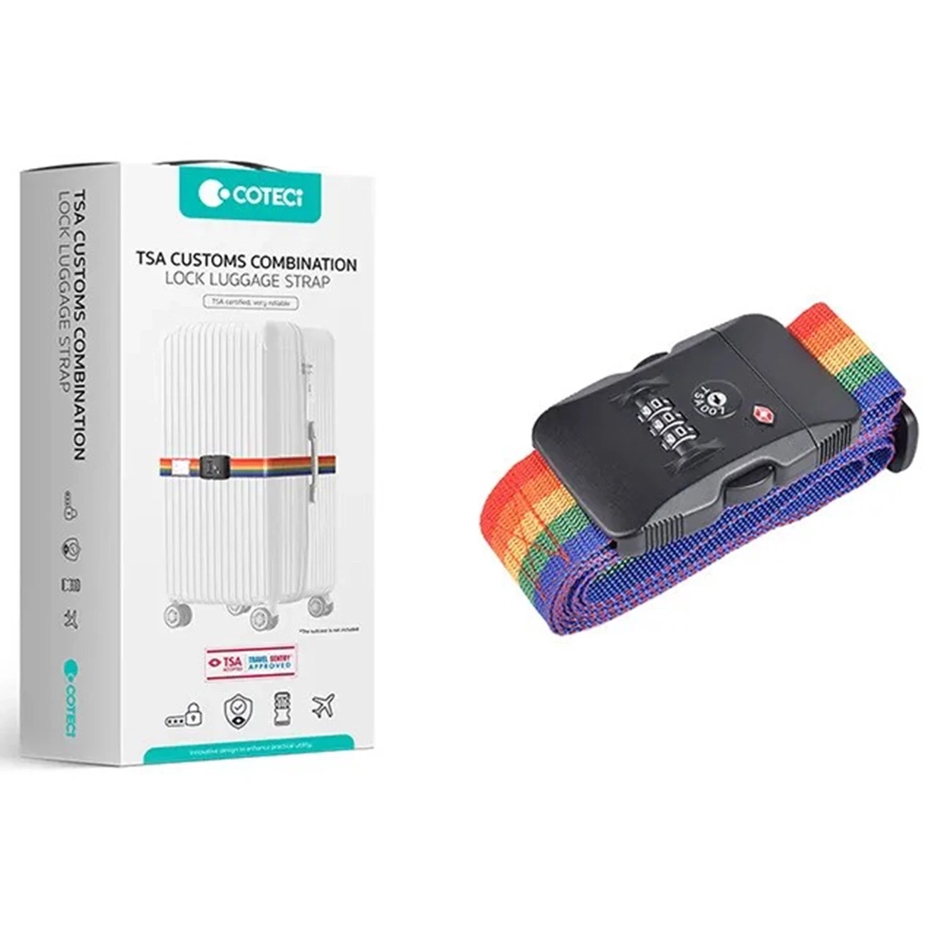 قفل چمدان رمزدار TSA کوتسی