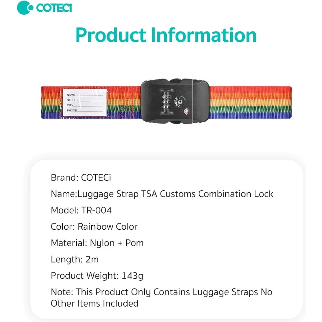 قفل چمدان رمزدار TSA کوتسی
