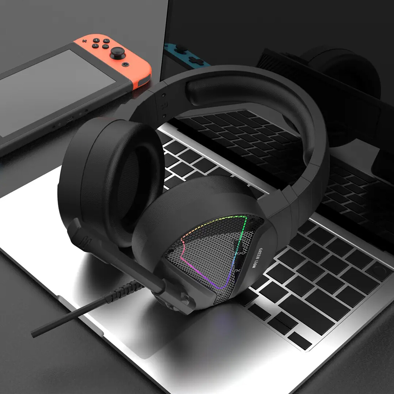 خرید هدفون سیمی گیمینگ گرین لاین