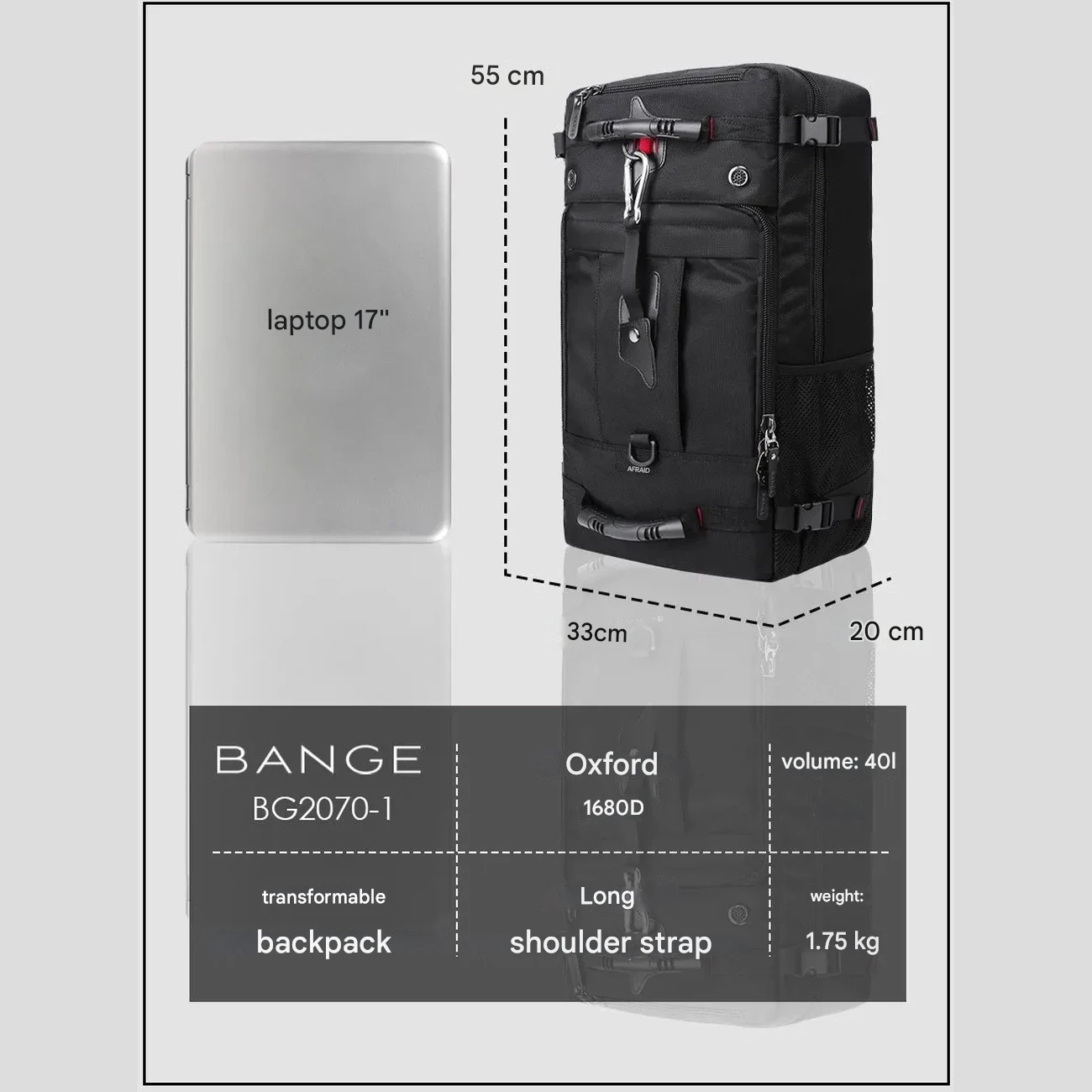 کوله پشتی مسافرتی لپ تاپ بنج
