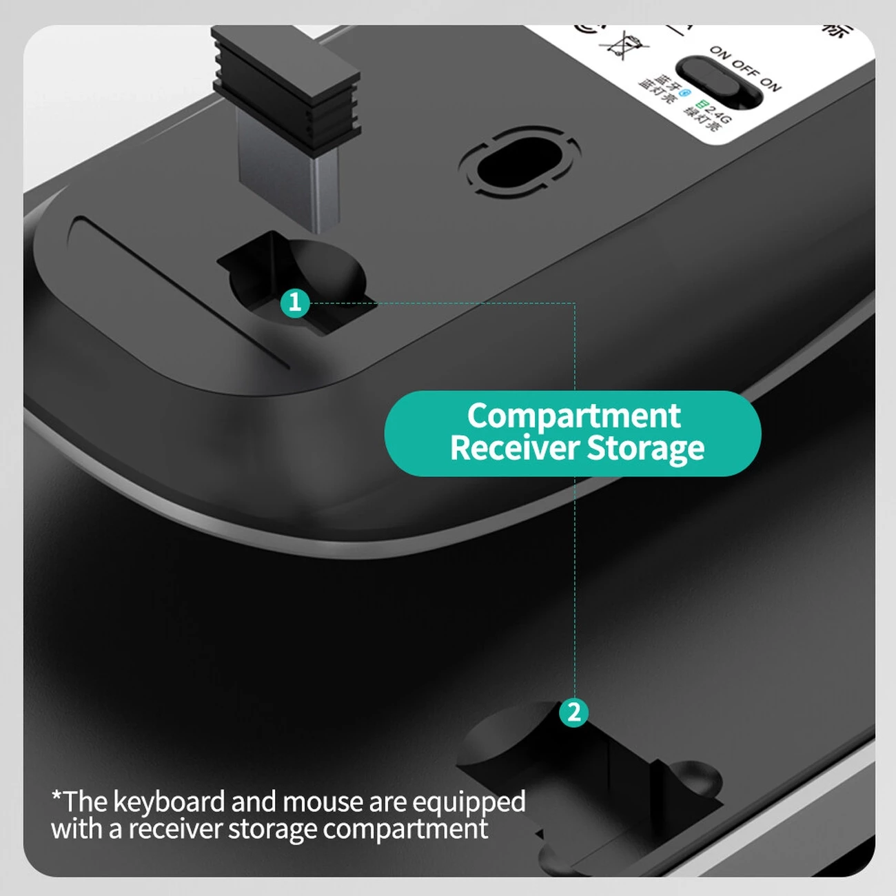 کیفیت ماوس و کیبورد بی سیم دوحالته شارژی کوتسی