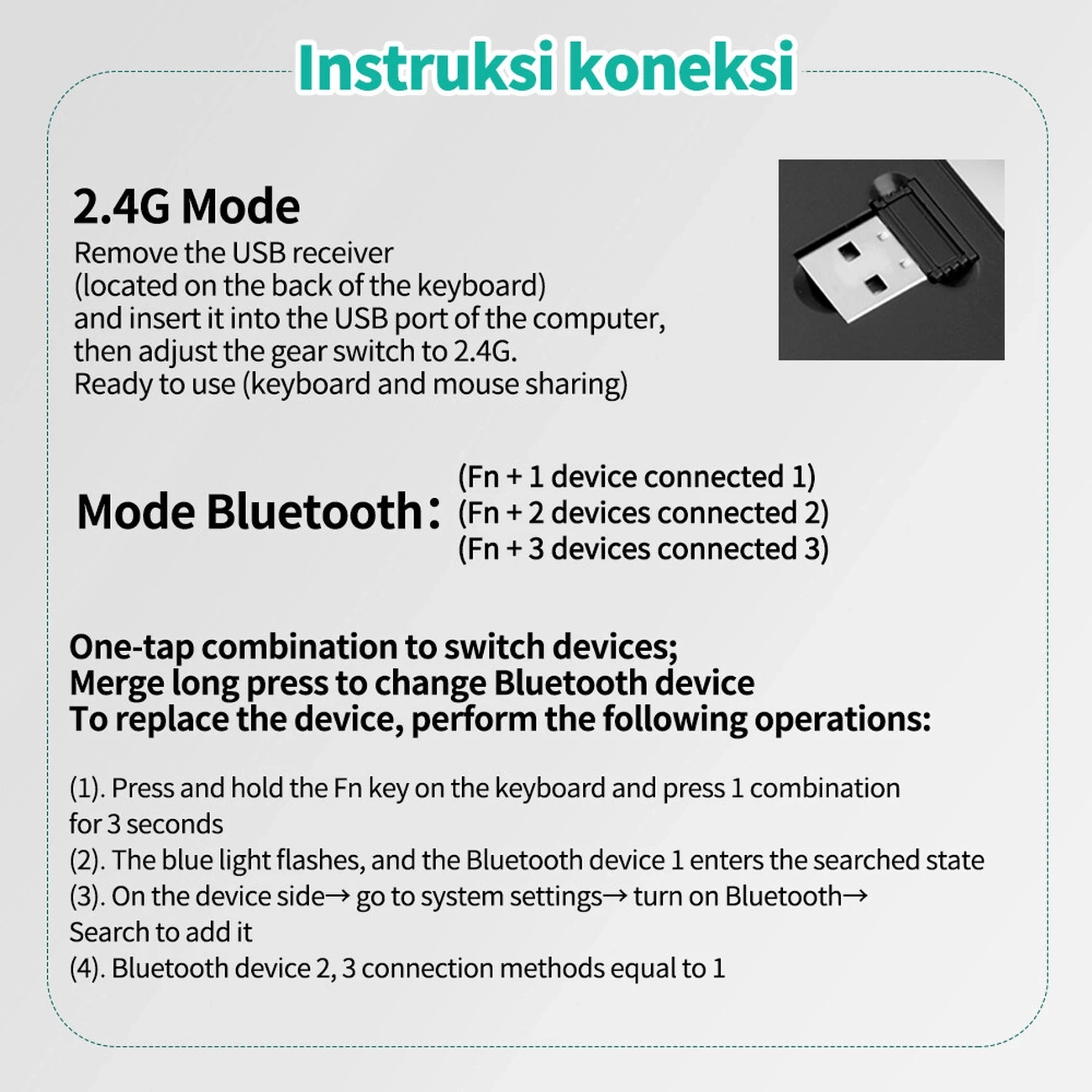 ماوس و کیبورد بی سیم دوحالته شارژی کوتسی