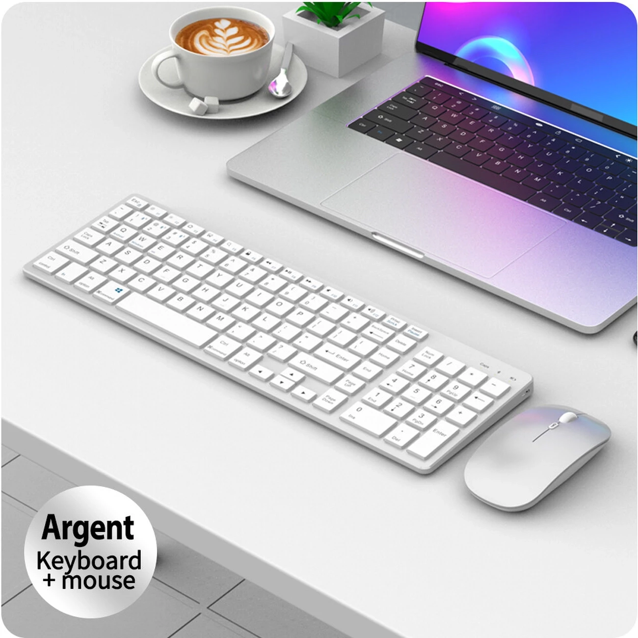 ماوس و کیبورد بی سیم دوحالته شارژی کوتسی