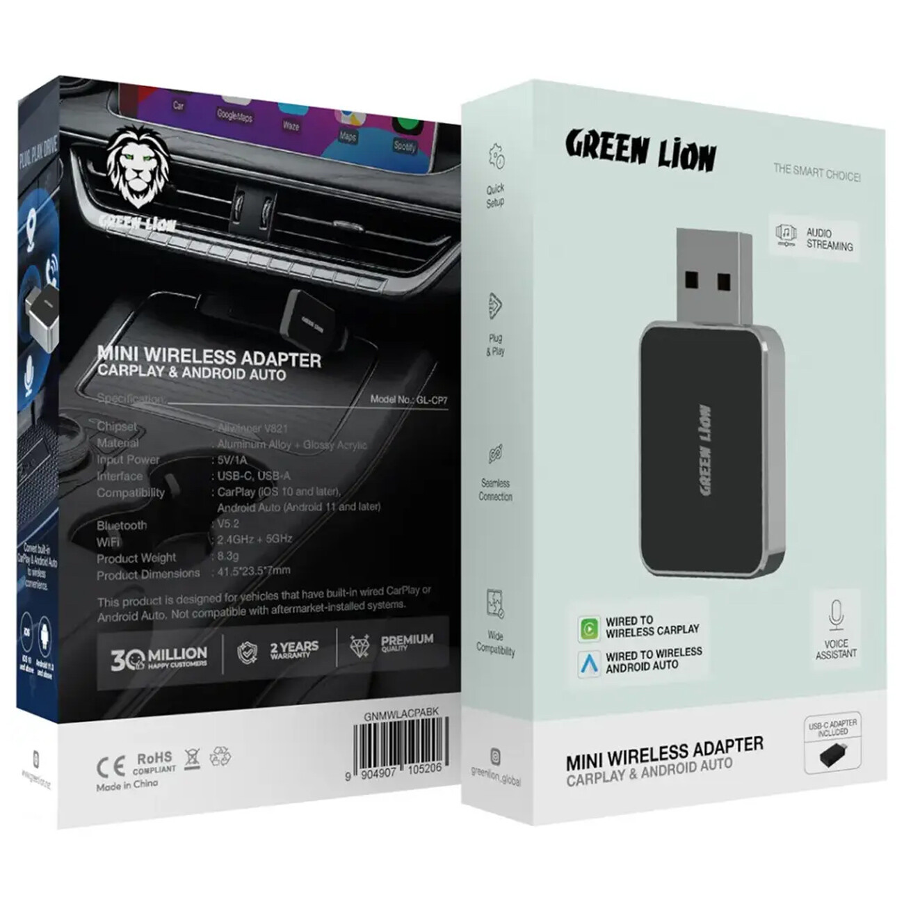 قیمت دانگل وایرلس اندروید کارپلی USB گرین لاین