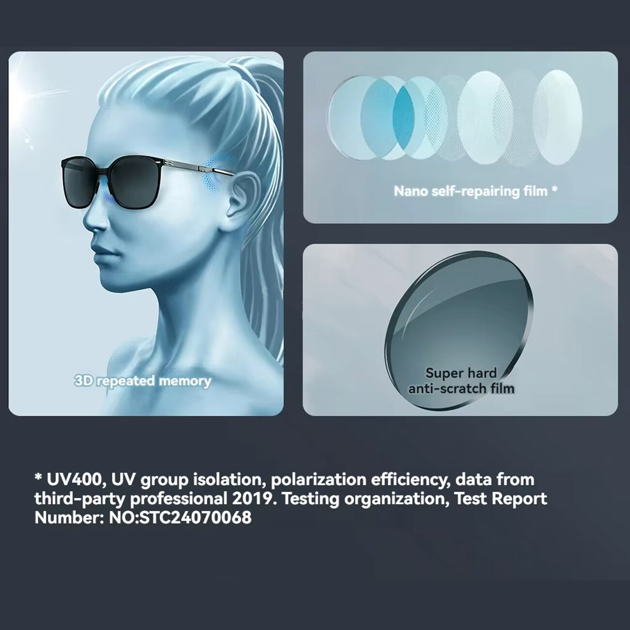 عینک آفتابی پلاریزه تاشو