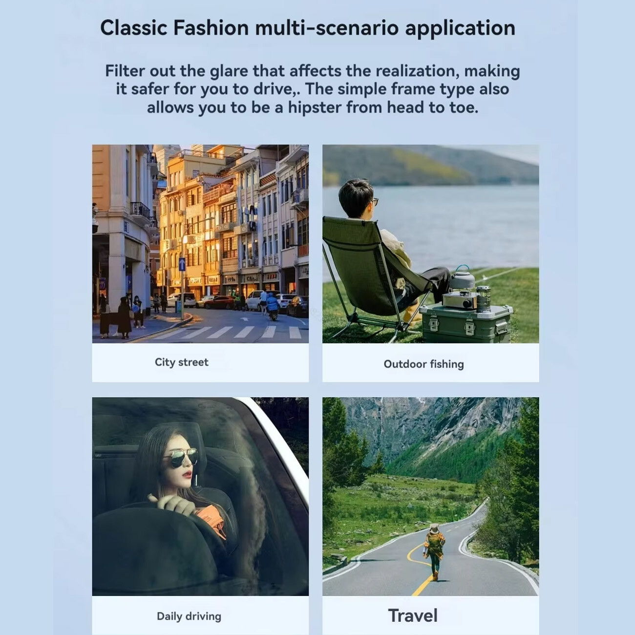 عینک آفتابی پلاریزه تاشو