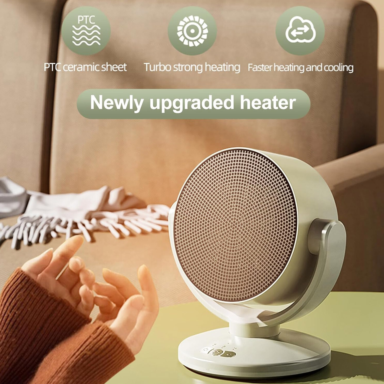 بخاری برقی فن دار دوکاره