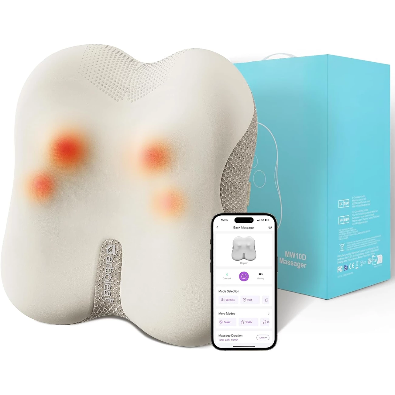 ماساژور کمر و گردن حرارتی یون‌ کانگ‌ بائو مدل MW10E+MW10D چند منظوره