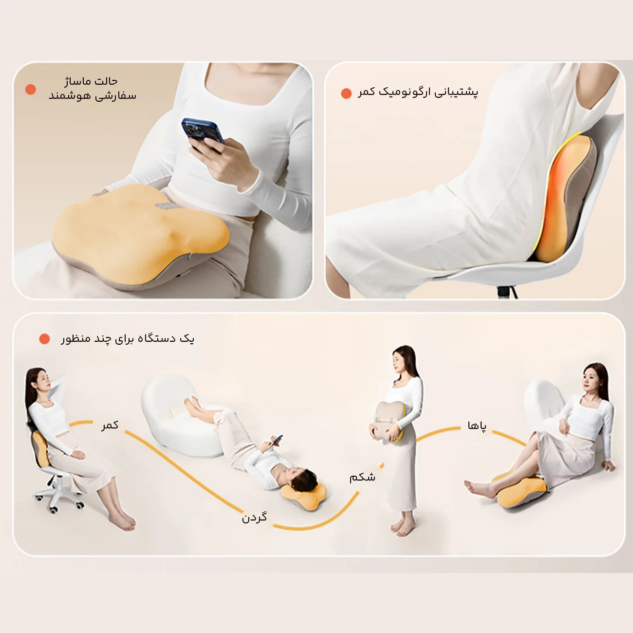 کیفیت ماساژور کمرچند کاره یون‌ کانگ‌ بائو