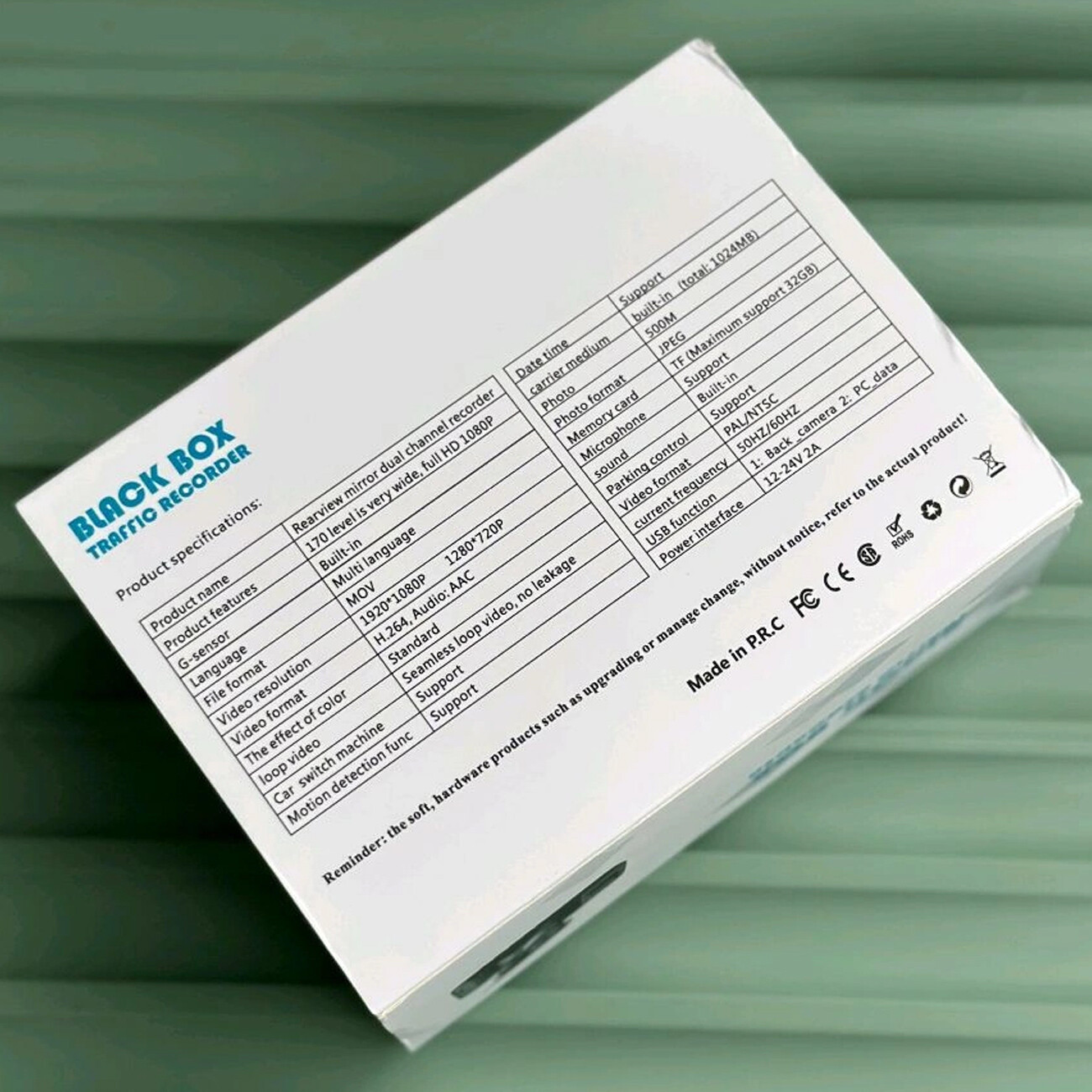 دوربین ثبت وقایع خودرو بلک باکس  سه لنزه