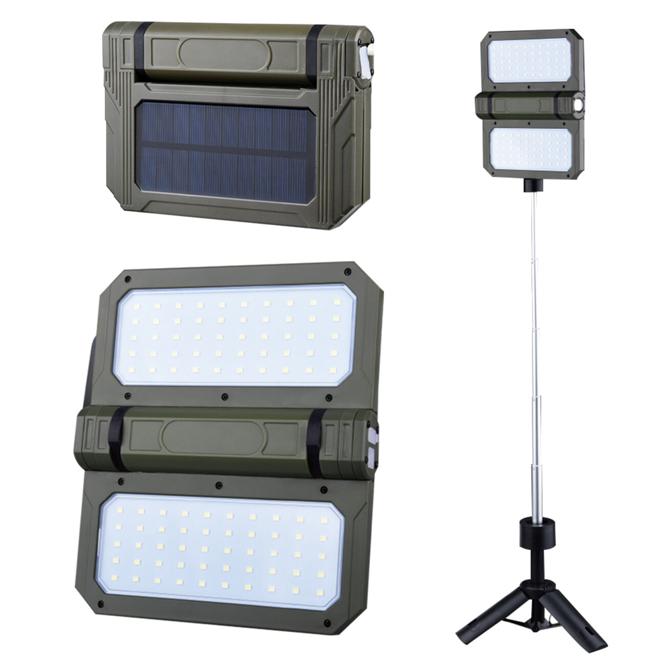 چراغ شارژی تاشو مدل YD2334 خورشیدی مناسب کمپینگ