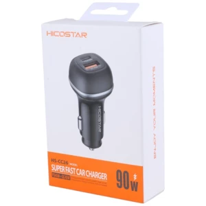 قیمت شارژر فندکی فست شارژ یو اس بی و تایپ سی هایکواستار