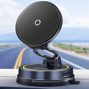 خرید استند موبایل وایرلس مغناطیسی داخل خودرو بیسوس