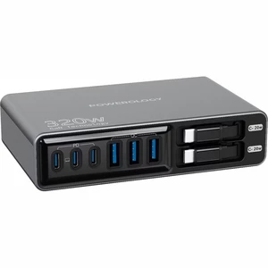 قیمت هاب شارژر پاورولوژی با کابل جمع شونده