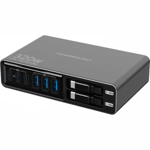 کیفیت هاب شارژر پاورولوژی با کابل جمع شونده