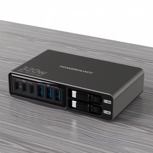 هاب شارژر چندمنظوره پاورولوژی با کابل جمع شونده