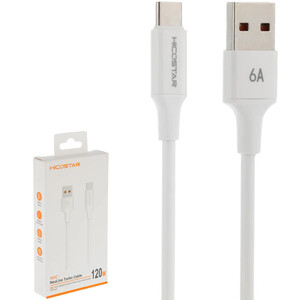 کابل تایپ سی 120 وات هایکو استار HICOSTAR مدل 185C یک متری