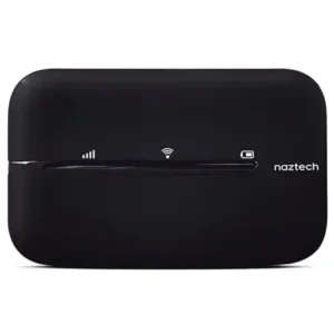 مودم 4G LTE قابل حمل نزتک مدل NZT-77CT با باتری 2100 میلی‌آمپر، پشتیبانی از 10 کاربر همزمان، آنتن داخلی، پورت USB Type-C و شیار سیم کارت میکرو