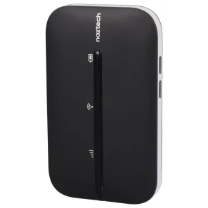 مودم 4G LTE قابل حمل نزتک مدل NZT-77CT با باتری 2100 میلی‌آمپر، پشتیبانی از 10 کاربر همزمان، آنتن داخلی، پورت USB Type-C و شیار سیم کارت میکرو