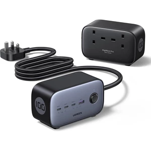 چند راهی برق یوگرین Ugreen مدل CD270-60168 با 2 سوکت و 4 پورت