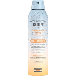 اسپری ضد آفتاب بی رنگ ایزدین ISDIN مدل Wet Skin با SPF50
