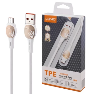 کابل شارژ میکرو یو اس بی الدنیو LDNIO مدل LS831 توان 30 وات 1 متر