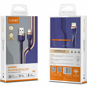 جعبه کابل شارژ لایتنینگ LDNIO LS641
