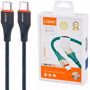 کابل شارژ تایپ سی الدنیو LDNIO مدل LC632c توان 65 وات 2 متر