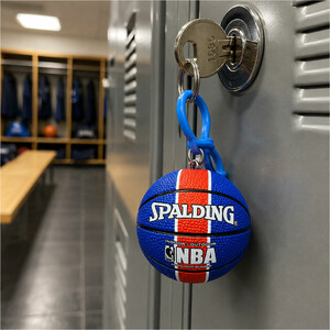 جاکلیدی توپ بسکتبال اسپالدینگ Spalding طرح NBA رنگی