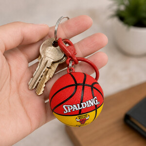 جاکلیدی توپ بسکتبال اسپالدینگ Spalding طرح NBA رنگی