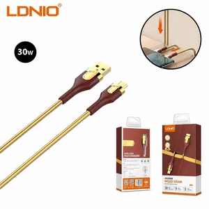 کابل میکرو یو اس بی الدنیو LDNIO مدل LS681 توان 30 وات 1 متر