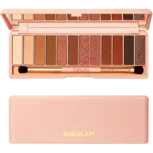پالت سایه چشم شیگلم Sheglam اصل مدل Burgundy با 12 رنگ