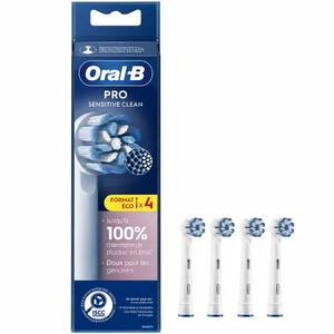 سری یدک مسواک برقی اورال بی Oral-B مدل PRO Sensitive Clean بسته 4 عددی