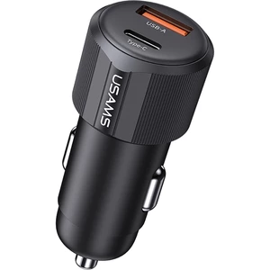 شارژر فندکی یوسامز USAMS مدل CC283 توان 60 وات دو پورت