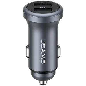 شارژر فندکی یوسامز USAMS مدل CC320 شدت جریان 2.4 آمپر دو پورت