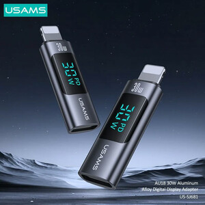 مبدل تایپ سی به لایتنینگ یوسامز USAMS مدل US-SJ681 توان 30 وات