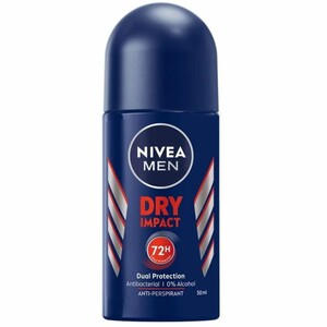 رول ضد تعریق مردانه نیوآ NIVEA مدل Dry Impact 72H آنتی باکتریال 50ml
