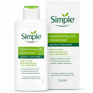 آبرسان و مرطوب کننده سیمپل Simple مدل Light حجم 125ml
