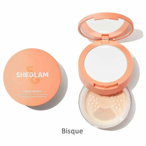 پودر تثبیت کننده آرایش شیگلم SHEGLAM اصل مدل Insta-Ready Duo Bisque