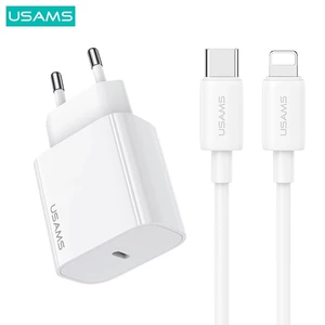 شارژر دیواری 20 وات یوسامز usams مدل CC226 + SJ712  با کابل
