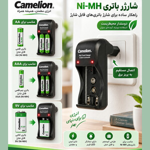 بهترین شارژر باتری کملیون Camelion مدل BC-1091