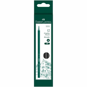 مداد مشکی HB فابر کاستل Faber Castell مدل 1111 بسته 12 عددی