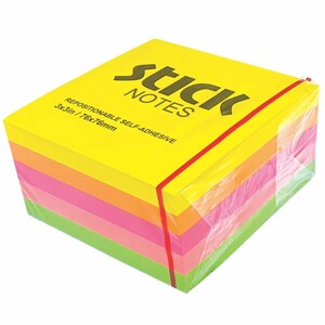 کاغذ یادداشت چسب دار STICK NOTES سایز 76×76 میلی متر