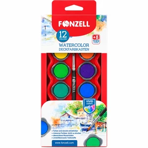 آبرنگ 12 رنگ فونزل Fonzell مدل 685040
